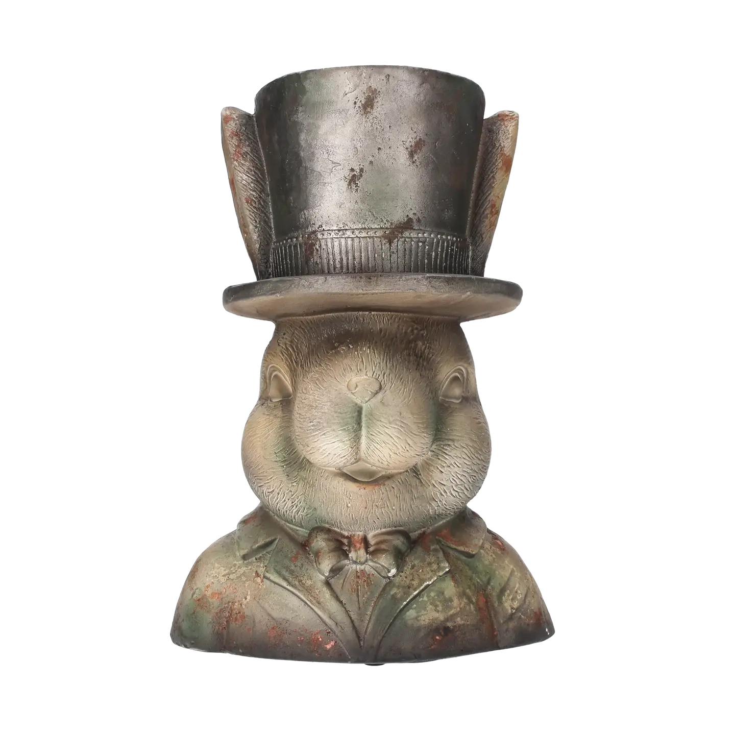 Hase mit Hut, Pflanzenhalter H 43 x 29,5 x 25 cm