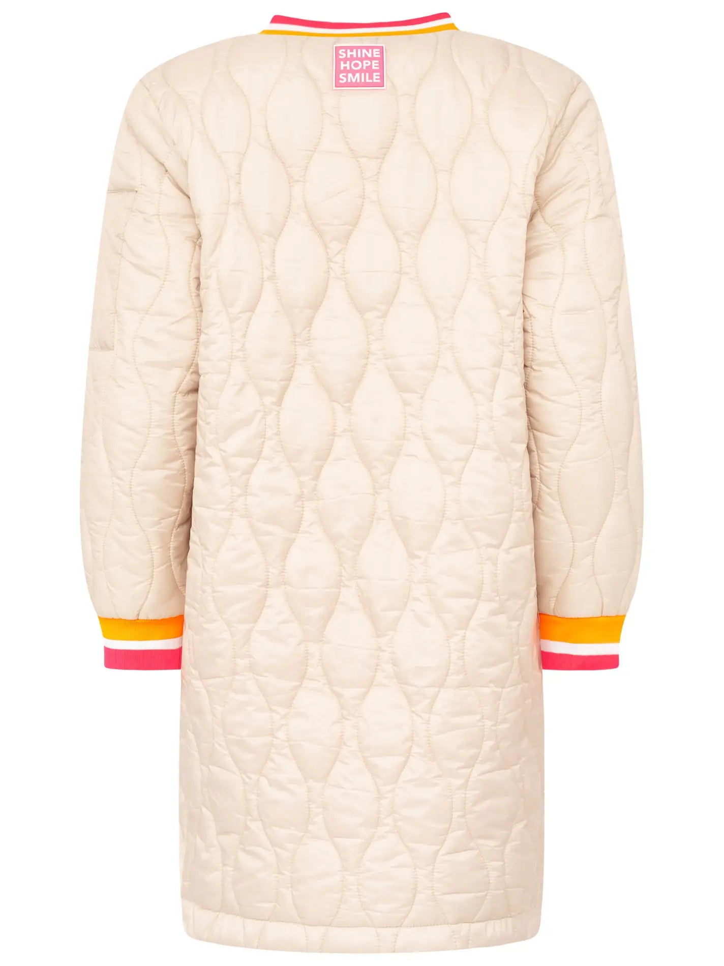 Bombermantel "Shine Hope Smile" beige