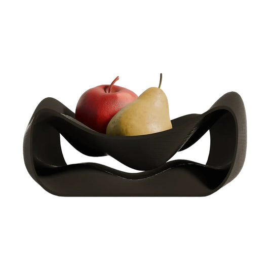 Fano Obstschale im modernen Design schwarz
