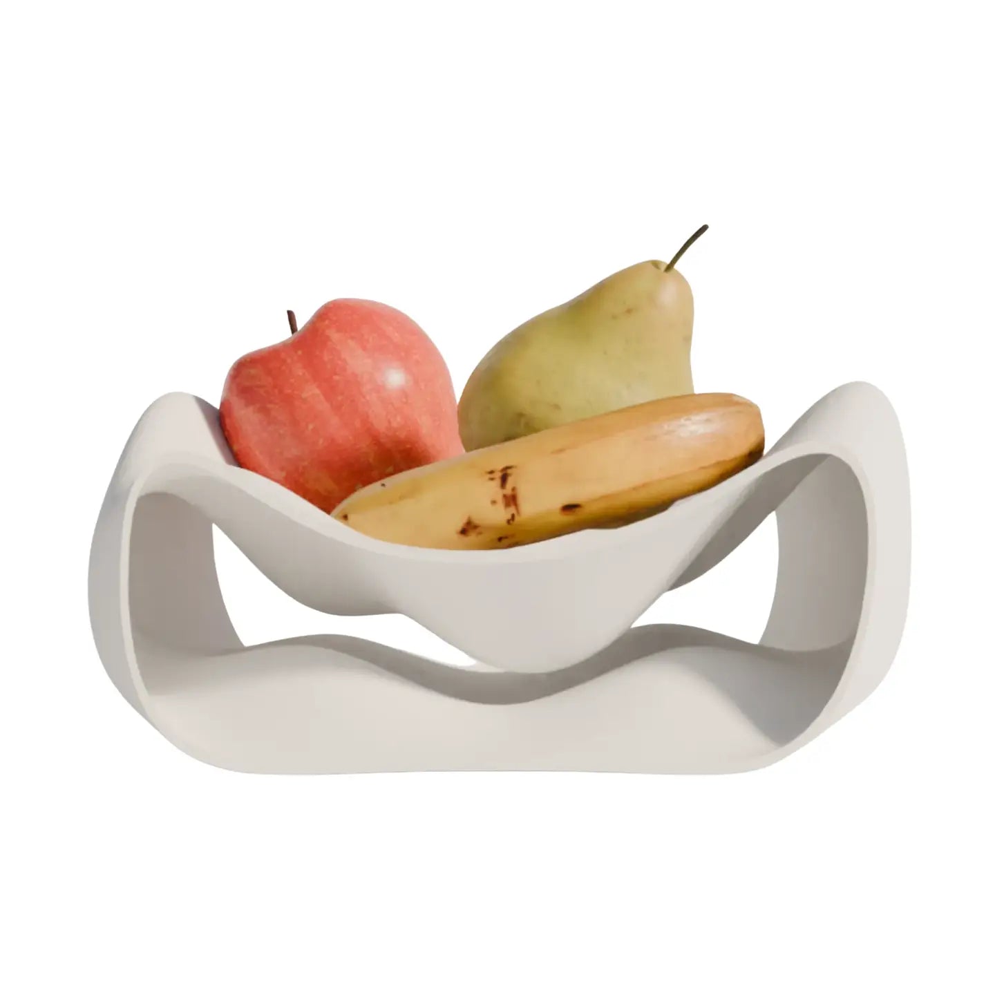 Fano Obstschale im modernen Design weiss