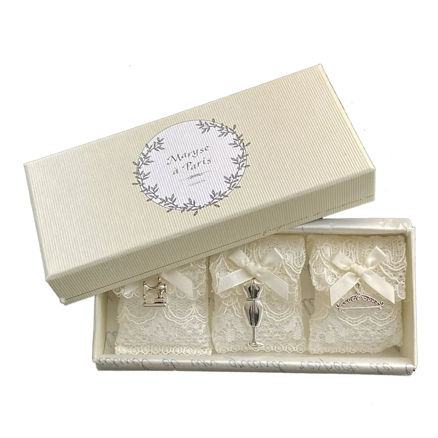 Duftsäckchen "Le Salon d’Essayage" 3er-Set mit Calais-Spitze