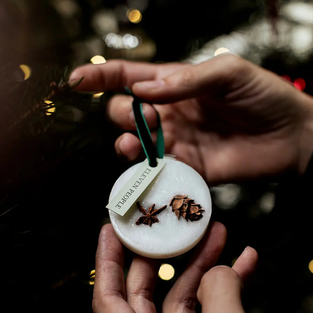 Xmas Duftanhänger aus Sojawachs 5er Set