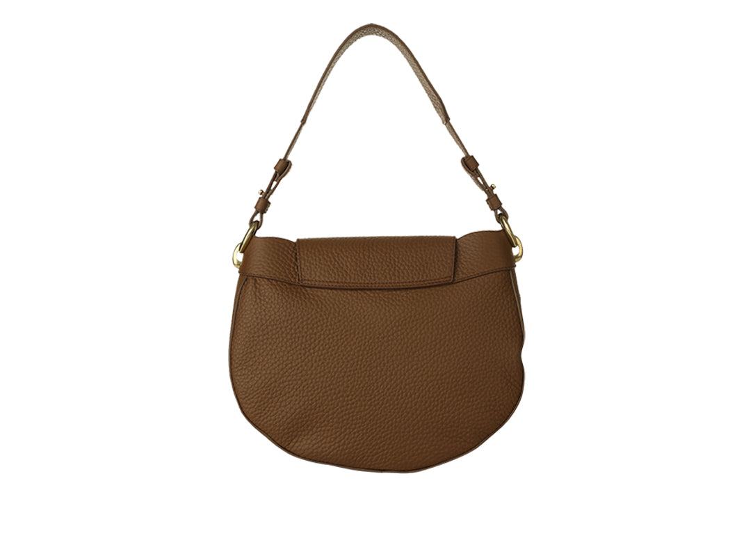 Beth Schultertasche Caramel aus Leder